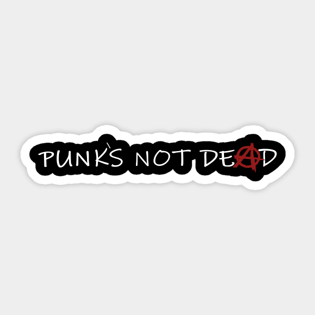 Punk`s not dead Sticker by QW1Nky Shop